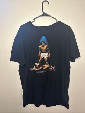 Black 'The Greatest' Graphic Boxing Tee - Men